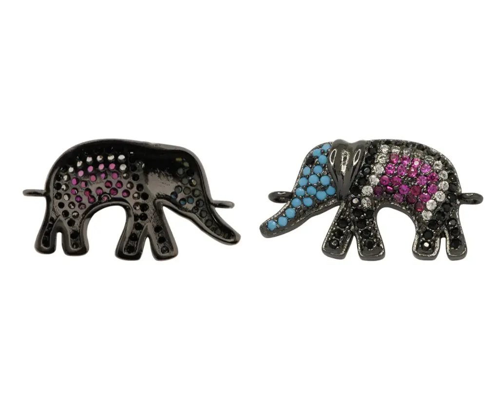 Dije elefante thai 23x13mm AT-559/BN x und