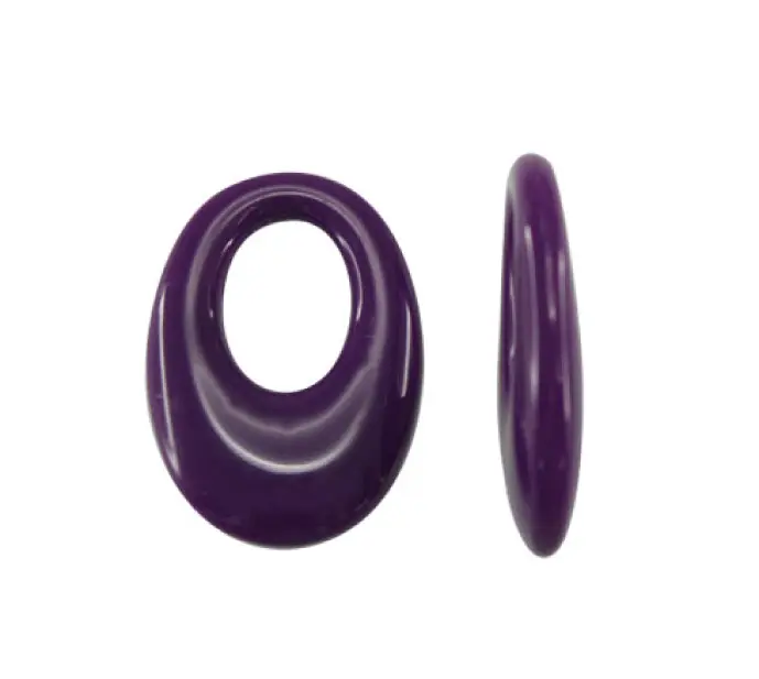 Acrilico S-1479 oval morado 12 33x22mm x und