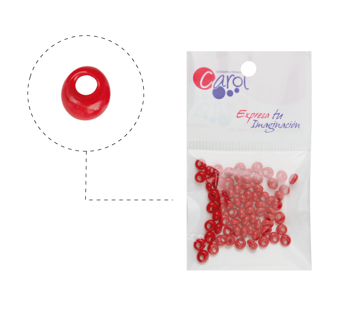 Toho magatama beads 4mm MA45 coral x 5 gramos