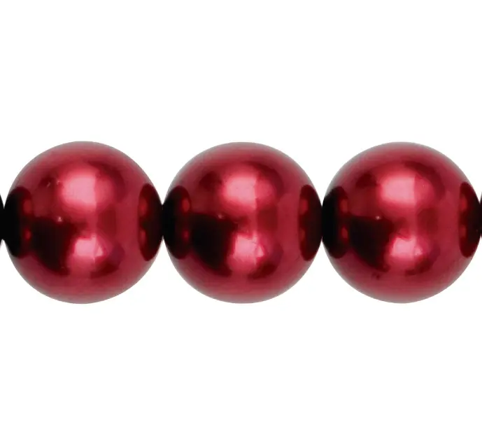 Perla sintetica redonda 14mm bordeaux CX-939 x 15und