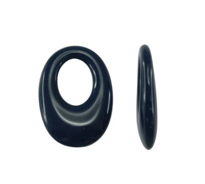 Acrilico S-1479 oval azul 6 33x22mm x und