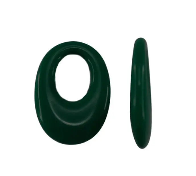 Acrilico S-1479 oval verde 9 33x22mm x und