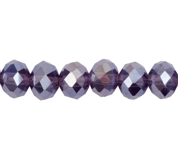 Murano rondela facetada 8mm violet 20AB x aprox 72unds