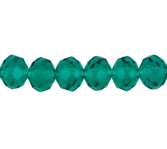 Murano rondela facetada 8mm blue zircon 24 x 68unds