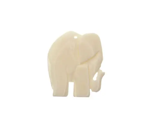 Dije hueso elefante 32x38mm x und