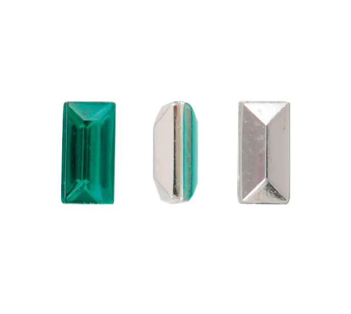 Acrilico K1009 baggette con cono 2x4mm emerald 6 x und