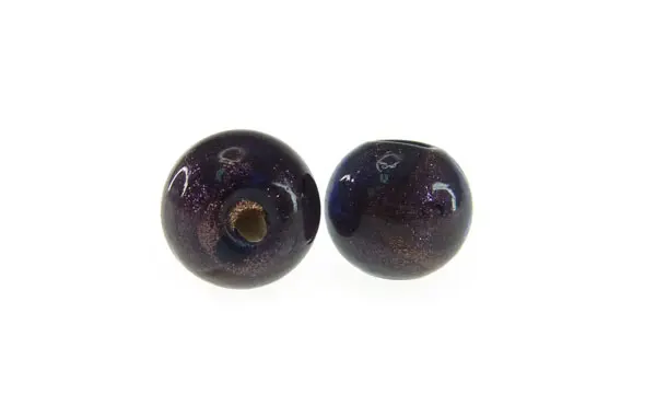 Vidrio hindu redondo 12mm morado 146 x und