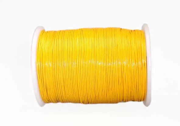 Cordon cuero 0.5mm yellow x 100m