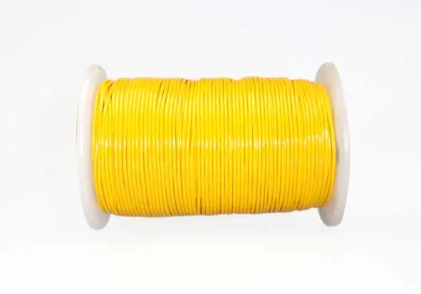 Cordon cuero 1mm Yellow x100m