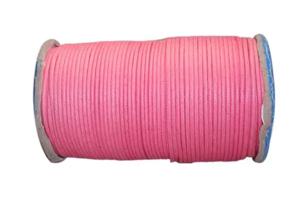 Cordon encerado 2mm dark pink rollo x 100m