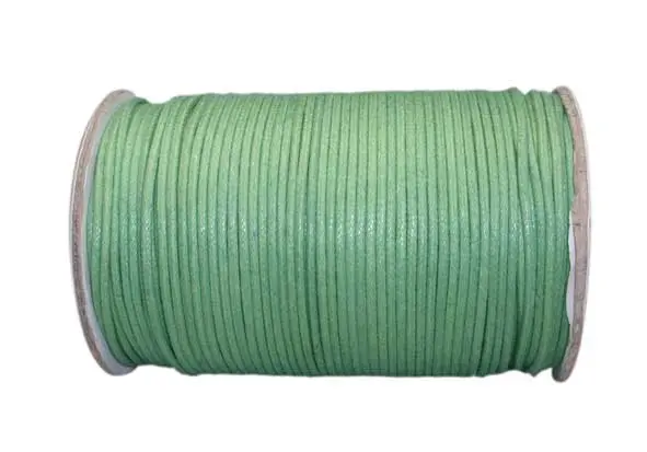 Cordon encerado 2mm fern rollo x 100m