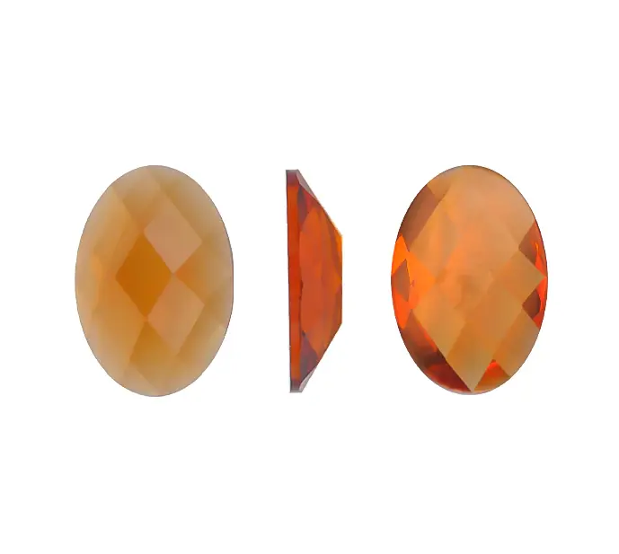 Acrilico oval 7x10mm U smoked topaz TH I-1-8 x und