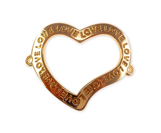 Herraje corazon love B11047 35x44mm/GP x und