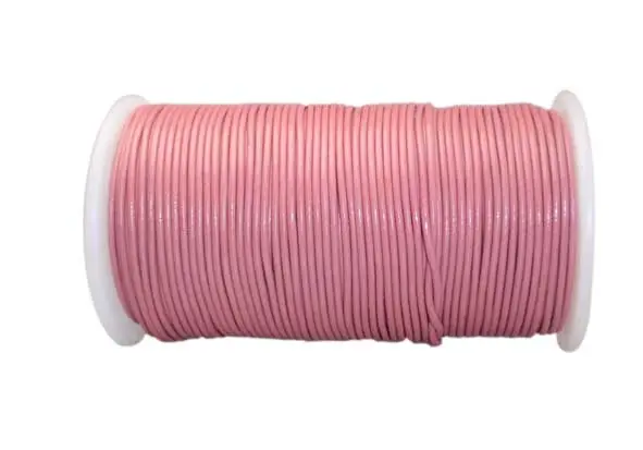 Cordon cuero 2mm Pink x 100m