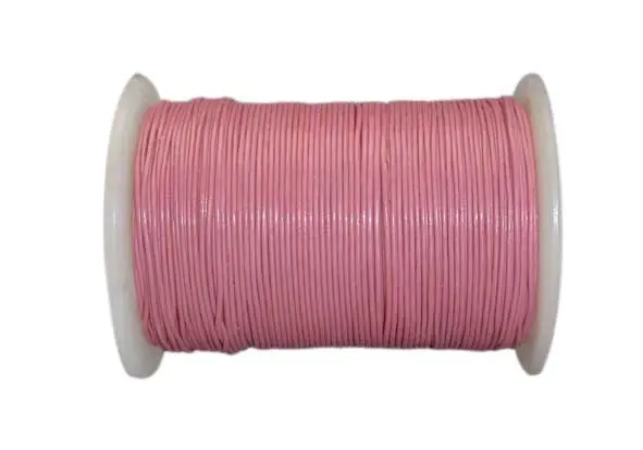 Cordon cuero 0.5mm Pink x 100m