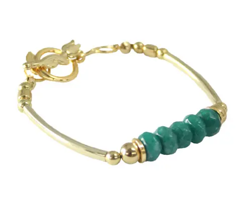 Pulsera redondel agata verde x und