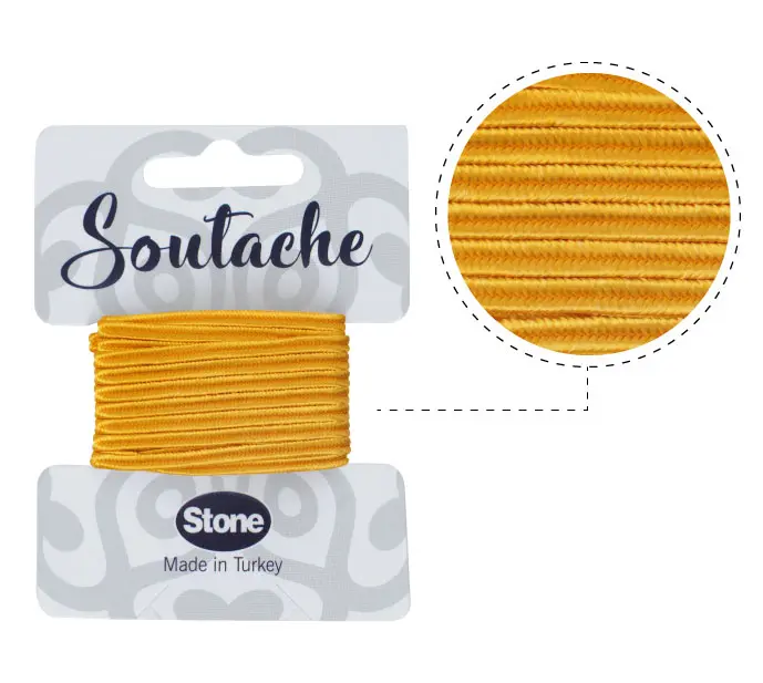 Cordon soutache 3mm goldenrod ST1260 x 2.5m