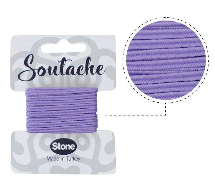 Cordon soutache 3mm lavender ST1420 x 2.5m