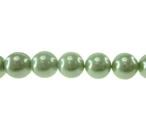 Perla vidrio 14mm menta CX-27 x 58und