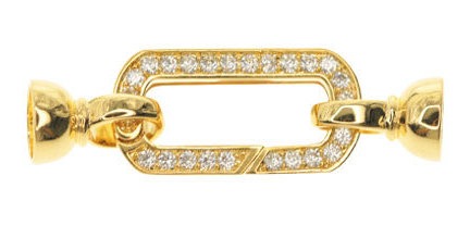 Broche golfi+zircon WX8745 21x28mm x und