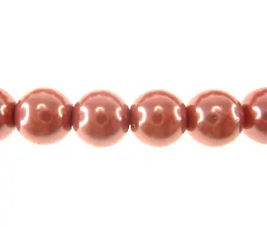 Perla vidrio 10mm rose CX-18 x 81und