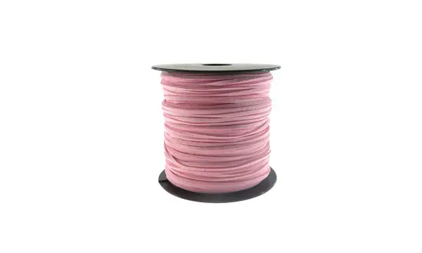 Cuero plano gamuzado 3mm #63 light pink x 100yd