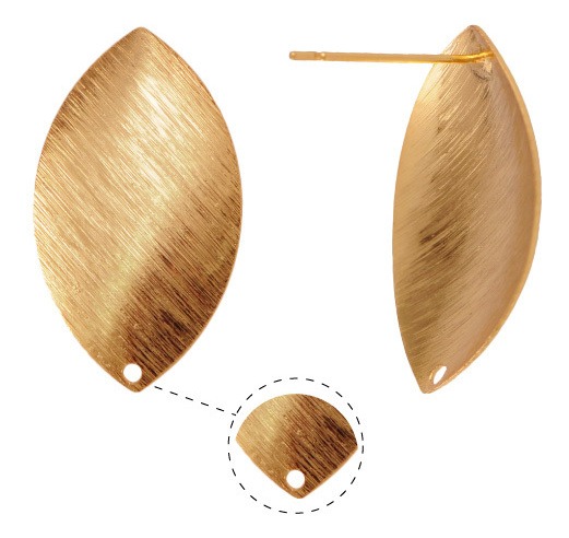 Aretes oval MA-180003 18x31mm/Golfi x par