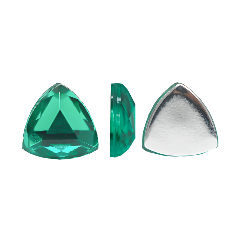 Acrilico K1032 trillante plano 10mm emerald 6 x und