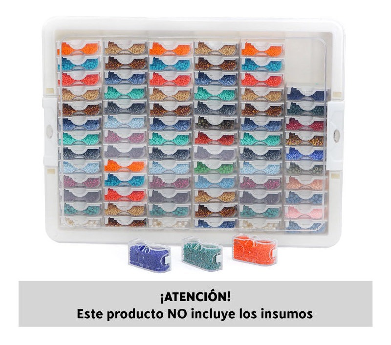 Organizador de 78 mini contenedores 35x26x4.5cm x und