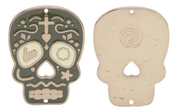 Dije calavera pequeno ref 4180-1 mix 40x30mm x und