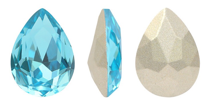 4320CH pera 13x18mm T202 aquamarine x und