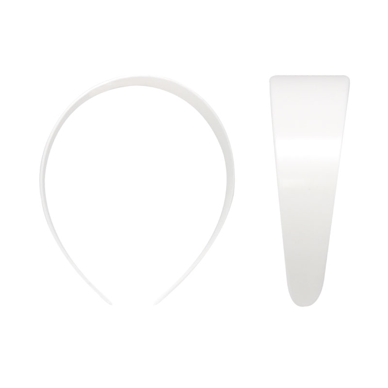 Diadema plastica blanca 4.7cm x und