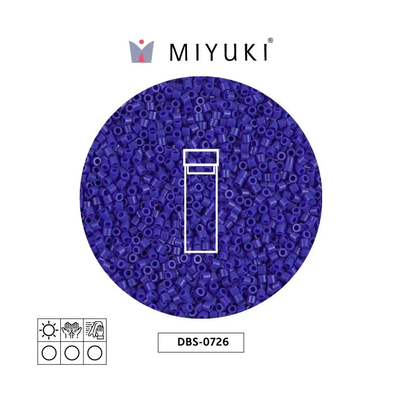 Miyuki delica 15/0 DBS0726 opaque dark blue x 2G