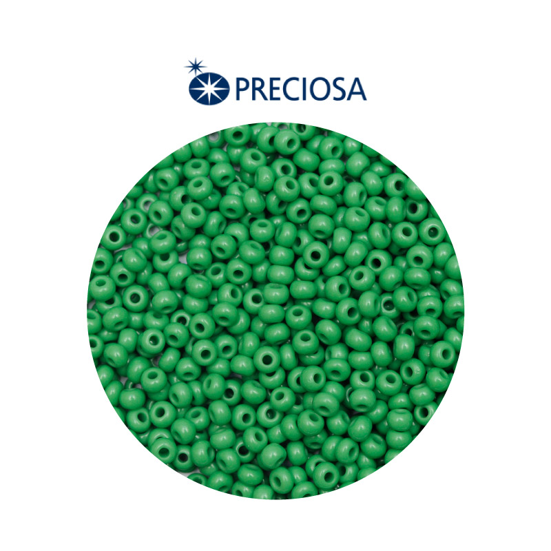 Mostacilla checa preciosa 8/0 3mm 53250 verde x 500g