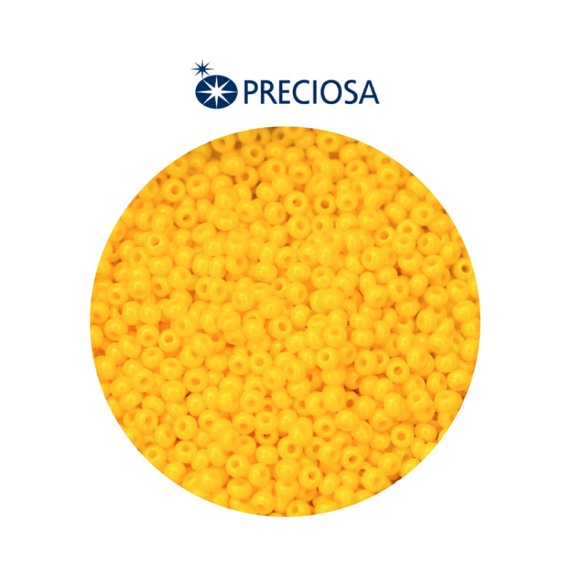 Mostacilla checa preciosa 2mm 83130 OP amarillo x 500g