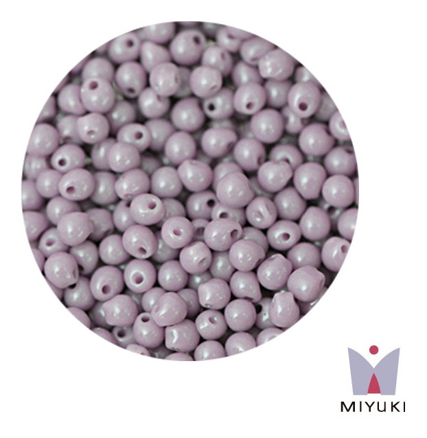 Miyuki drop beads 2.8mm DP0410 opaque mauve x 500g