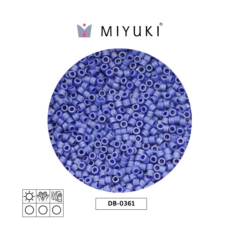 Miyuki delica 11/0 DB0361 mat metal sapphire x 50g