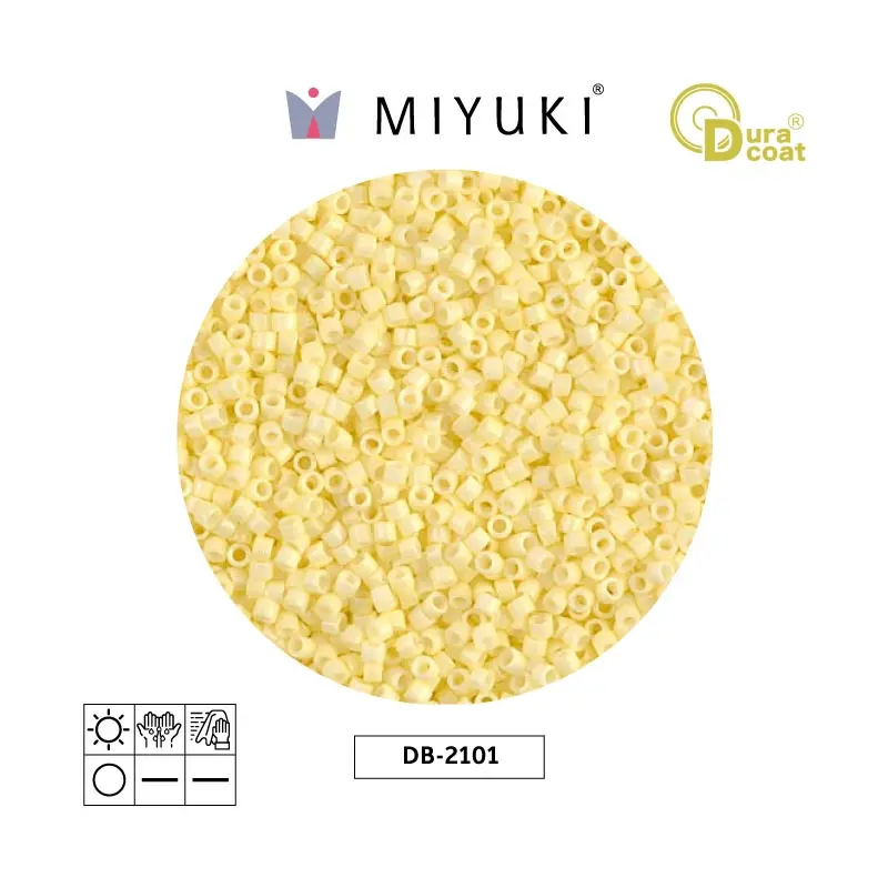 Miyuki delica 11/0 DB2101 opaque lemon ice x 50g