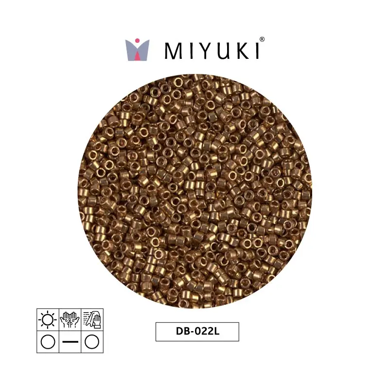 Miyuki delica 11/0 DB0022L lt bronze metal x 50g