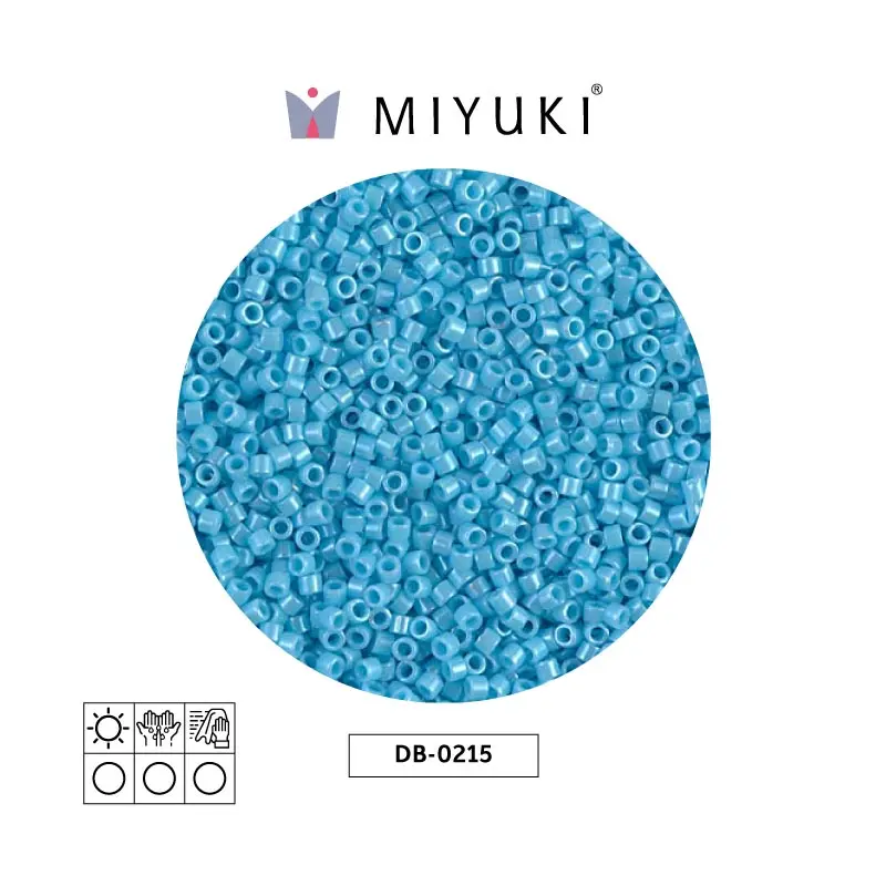 Miyuki delica 11/0 DB0215 op sky blue luster x 50g