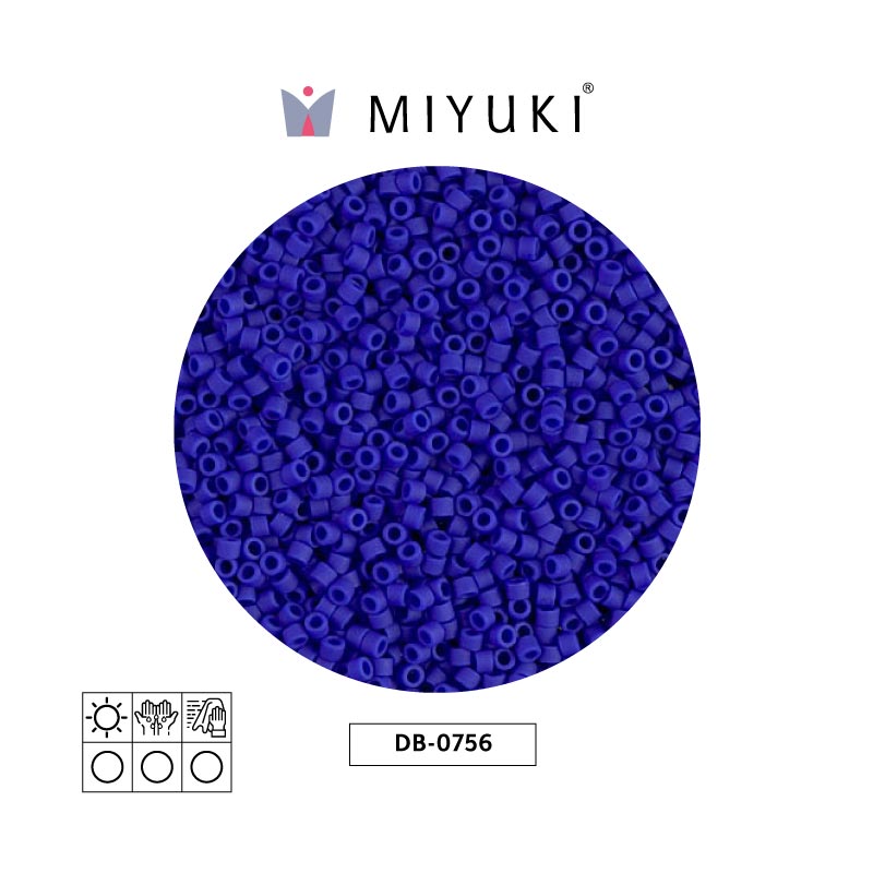 Miyuki delica 11/0 DB0756 matte op cobalt x 50g