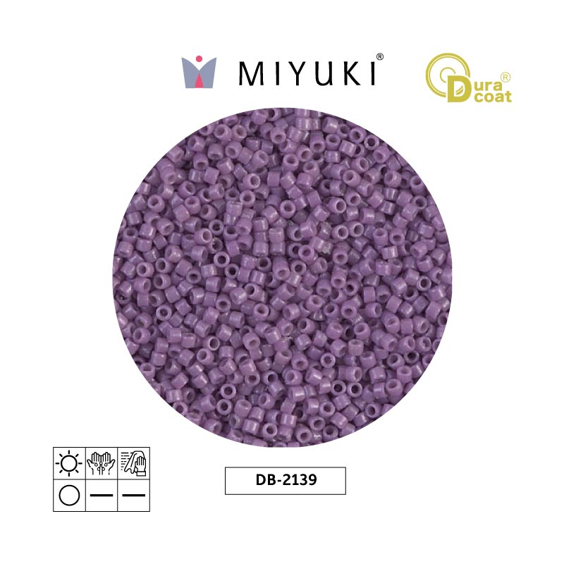 Miyuki delica 11/0 DB2139 opaque dark orchid x 50gr