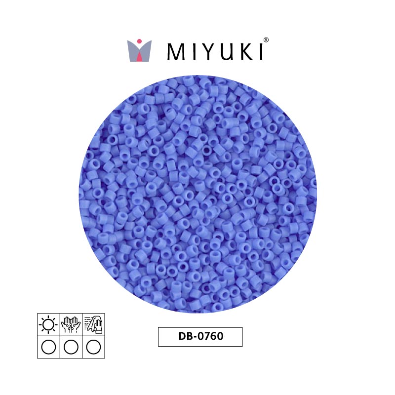 Miyuki delica 11/0 DB0760 matte opaque periwinkle x 50g