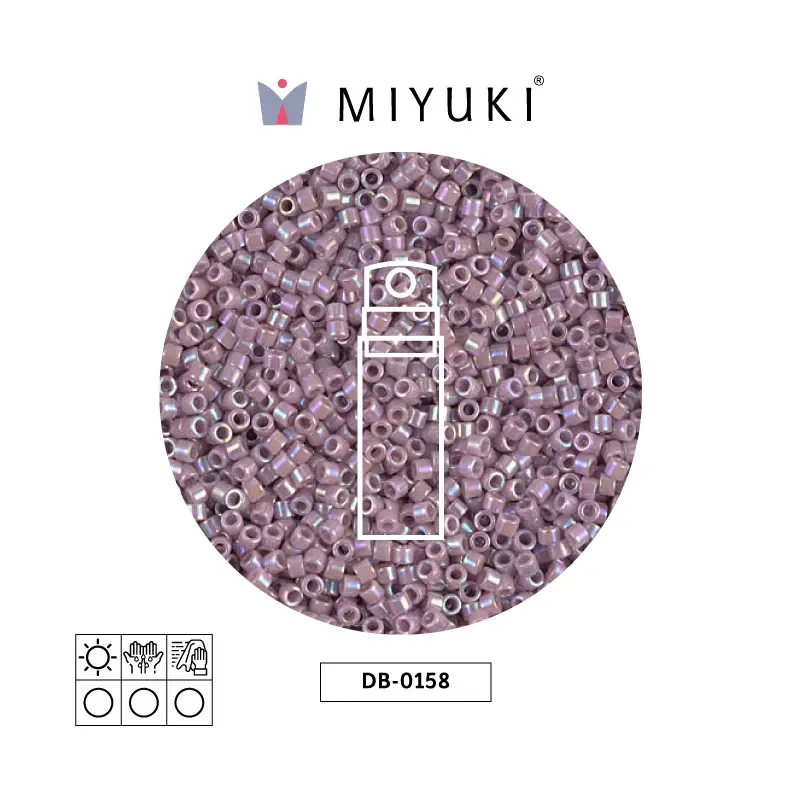 Miyuki delica 11/0 DB0158 opaque mauve AB x 10g