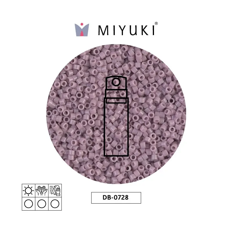 Miyuki delica 11/0 DB0728 opaque lilac x 10g