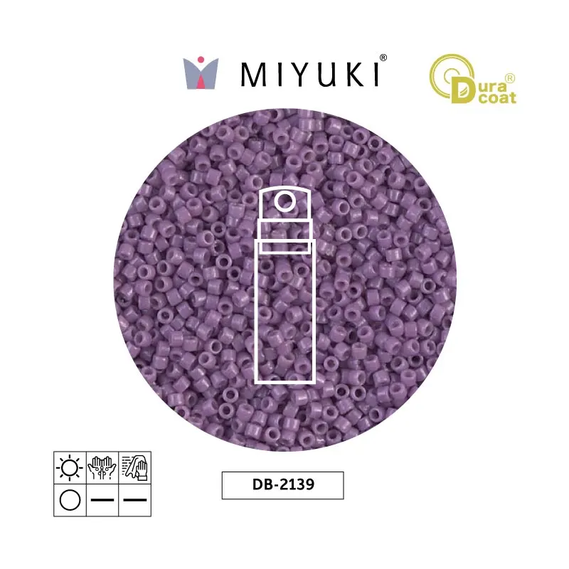 Miyuki delica 11/0 DB2139 opaque dark orchid x 10gr