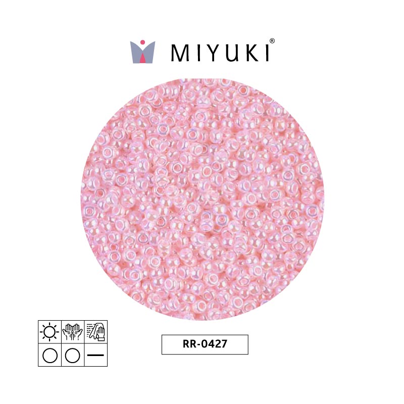 Mostacilla Miyuki rocalla 11/0 RR0427 opaque baby pink luster x 250g