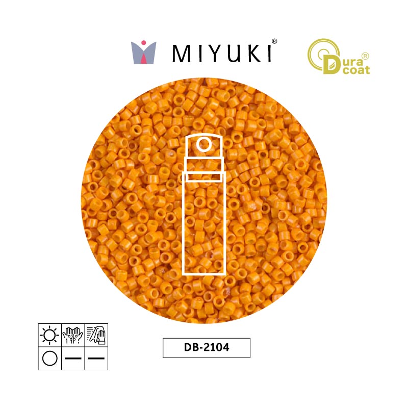 Miyuki delica 11/0 DB2104 opaque squash x 10g