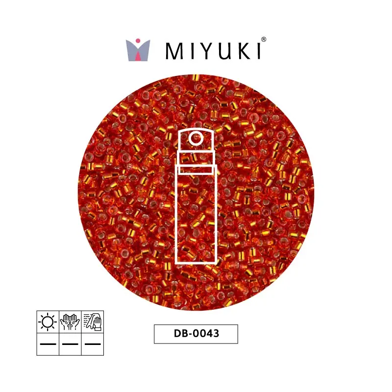 Miyuki delica 11/0 DB0043 sv ld burnt orange x 10gr