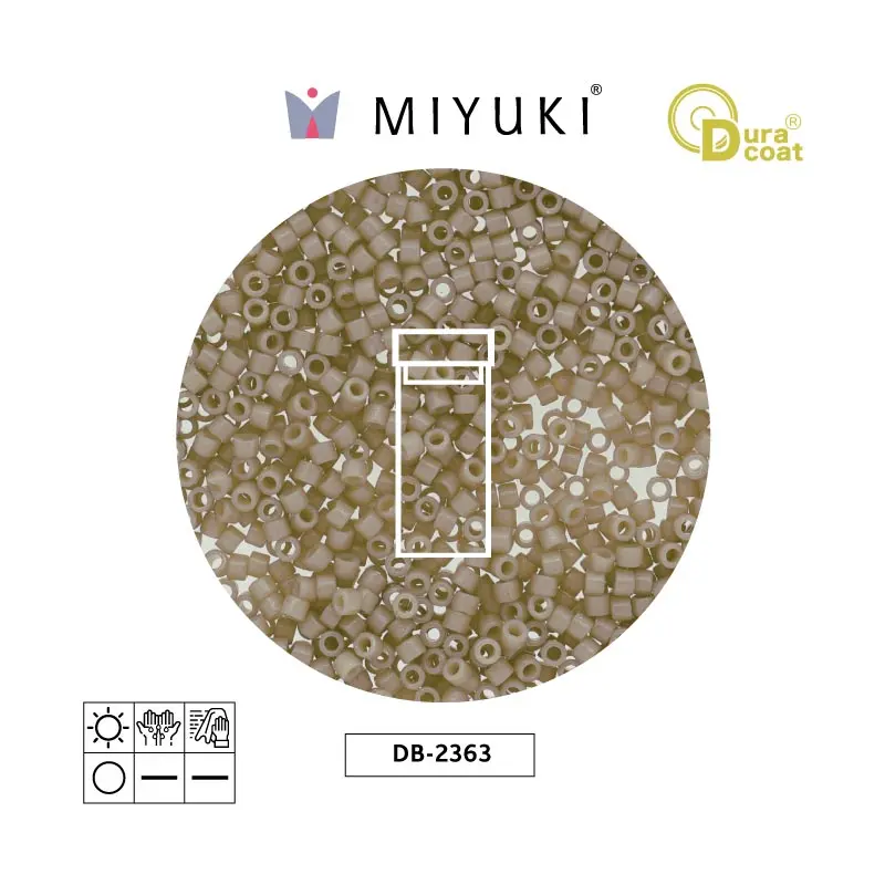 Miyuki delica 11/0 DB2363 duraco op ant white x 3g